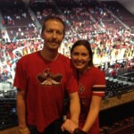 Here’s Fandeavor winner Jamie and her husband enjoying their gameday VIP experience at the Las Vegas Invitational tournament.